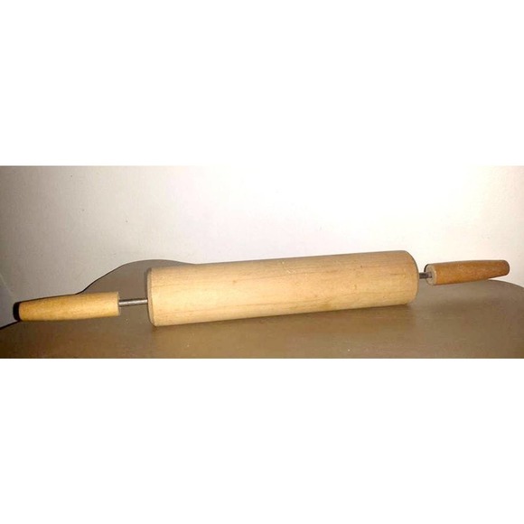 Vintage Wooden Rolling Pin, Wood Rolling Pin,   Baking Tools Rustic, Farmhouse - Picture 5 of 6